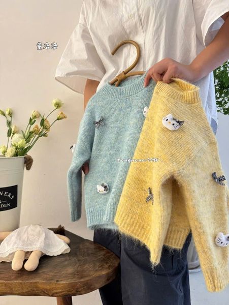 ABG08 - Áo len Tongnono nhiều màu cho bé gái size 110-150