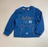 ABT91a - Áo nỉ lót lông Hello Pooh màu xanh bé trai