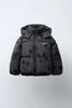 AK01 - Áo khoác phao màu ghi đen Mickey in tràn bé trai size 1-6y