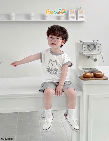 6082BHB - Set bộ Beemo áo sát nách Sanday Bear size 1-6y