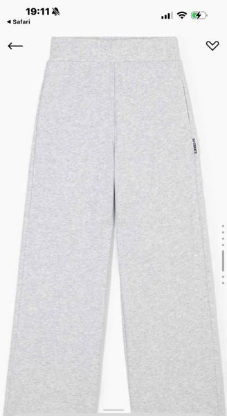 QBG17 - Quần nỉ GGJJ ống suông 2 màu ghi/đen cho bé gái size 6-14y