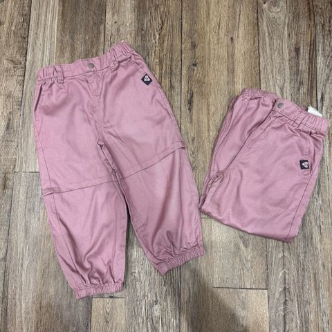 QBG22 - Quần jogger thô kaki GGJJ màu hồng cho Bé Gái size 24m - 8y