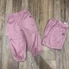 QBG22 - Quần jogger thô kaki GGJJ màu hồng cho Bé Gái size 24m - 8y