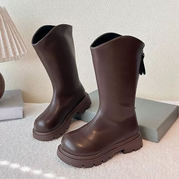 8888 - Bốt da cao cổ 2 màu cho bé size 28-37