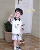 6051BHB - Bộ Polo Beemo tay quần kẻ size 1-6y