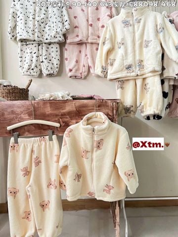 88098 - Bộ nỉ bông LNX siêu ấm nhiều màu cho bé size 90-140