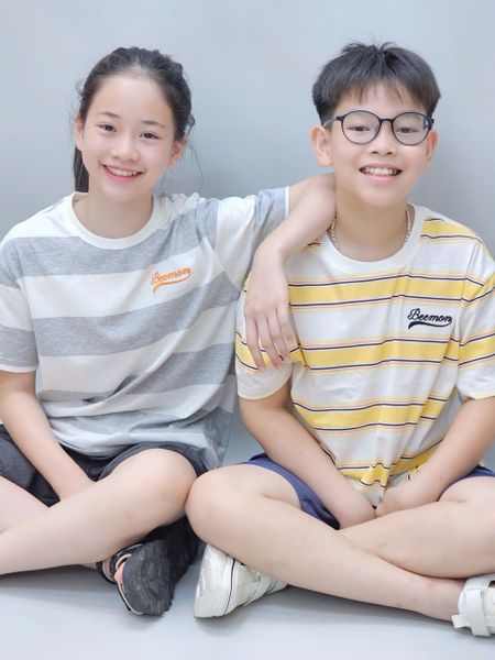 BM2601ST10 - Bộ Beemon trẻ em kẻ 2 màu size 120-160