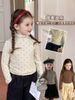 24Z007 - Áo len bé gái (áo chui đầu) dệt kim, chất liệu sợi nhân tạo, size 90-160, không thương hiệu, NSX Huzhou Zhili Kujun Clothing Co., Ltd