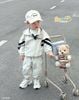 5316BDB - Bộ Khoác Gió Thể Thao Có Mũ In Chữ Beemo Bé Trai size 1 - 6y