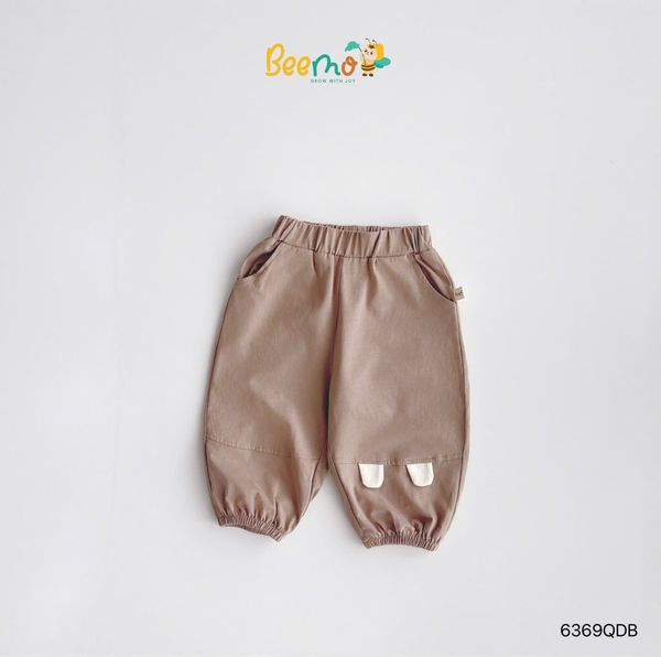 6369QDB - Quần cotton Beemo tai gấu nhiều màu size 1-6y