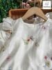 MLSDCC.7789 - Váy voan Melisa màu kem thêu hoa bướm tay cánh tiên size 1 - 10y