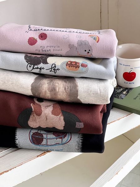 25G003 - Áo nỉ AMBB hai da nhiều màu cho bé gái size 90-170