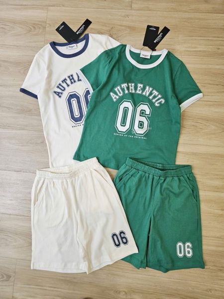 BM2601ST09 - Bộ cotton Beemon hình số 2 màu cho bé size 120-160