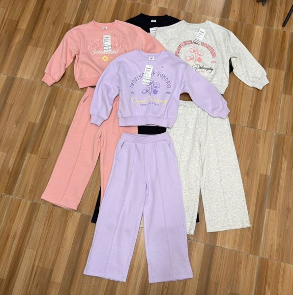 BBG13 - Bộ nỉ bông Topten nhiều màu cho bé size 110-160