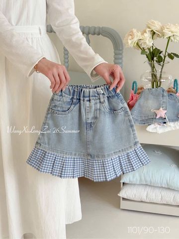 CVAY19 - Chân váy ren trẻ em bé gái, chất liệu dệt kim từ sợi tổng hợp size 90-170, NSX Foshan Hongpai Uniform Co., Ltd