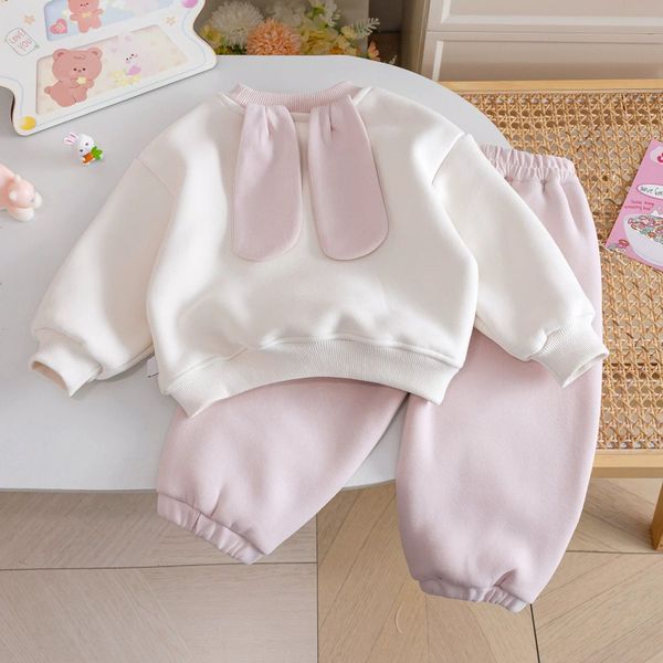 269279 - Bộ nỉ Ucee hình voi hồng đại hàn cho bé size 90-130