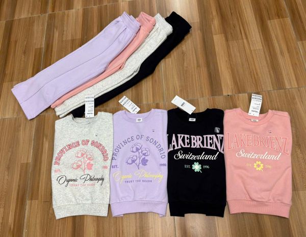 BBG13 - Bộ nỉ bông Topten nhiều màu cho bé size 110-160