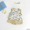 6002AHB - Combo 2 áo Beemo ba lỗ phối cổ, viền tay, in hình bé trai size 1-5y