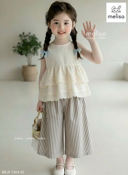 MLSBCC.7404 - Bộ Melisa bé gái size 2-12y
