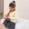 25G096 - Cardigan vặn thừng AMBB nhiều màu cho bé gái size 90-160