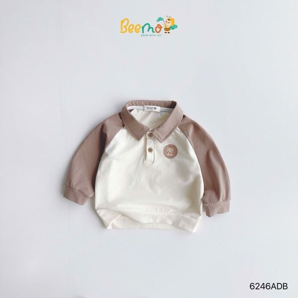 6246ADB - Áo Polo Người Bạn Khu Rừng Beemo Bé Trai size 1 - 6y