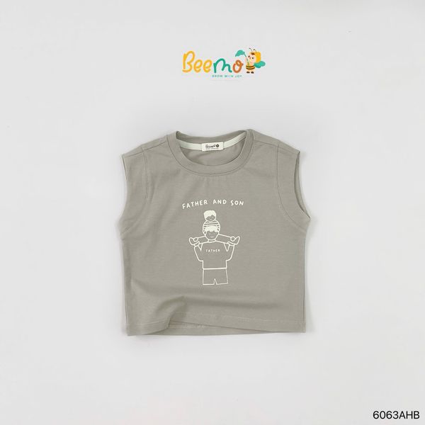 6063AHB - Áo tanktop Beemo bé trai size 1-6y