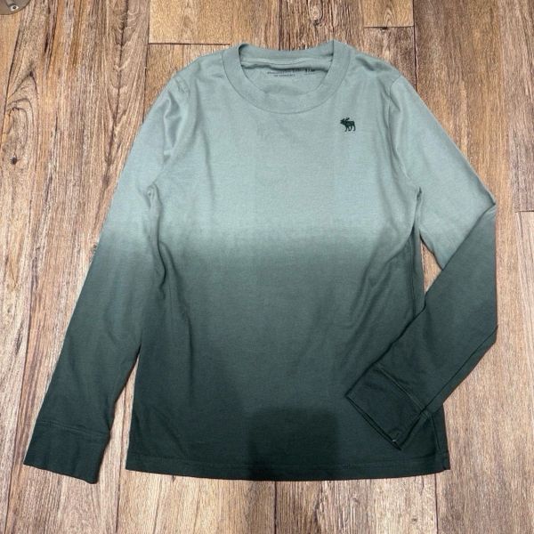 ABT26 - Áo cotton dài tay A.E nhiều màu trơn thêu ngực size 6 - 18y