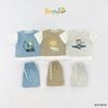6057BHB - Bộ thun cotton Beemo giả gile bé trai size 1-6y