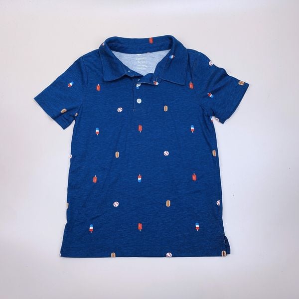 ABT60 - Áo polo cổ đức hoạ tiết nhiều hình