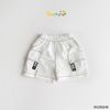 6028QHB - Quần short kaki Beemo kẹp dây trang trí cho bé size 1-6y