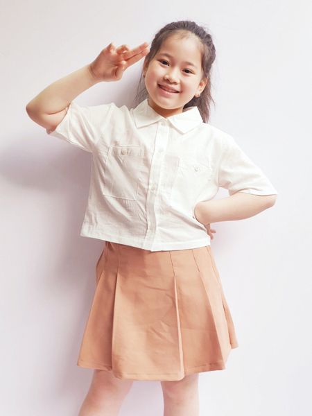 CVAY17 - Chân váy Bee Mon xếp ly kèm quần 5 màu