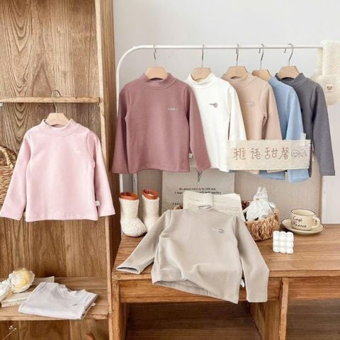 ABG04 - Áo thun giữ nhiệt Sweet Kids nhiều màu cho bé size 90-170