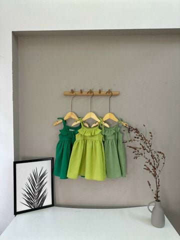 V00058 - Váy đũi Harifa hai dây cổ bèo 1 - 6y