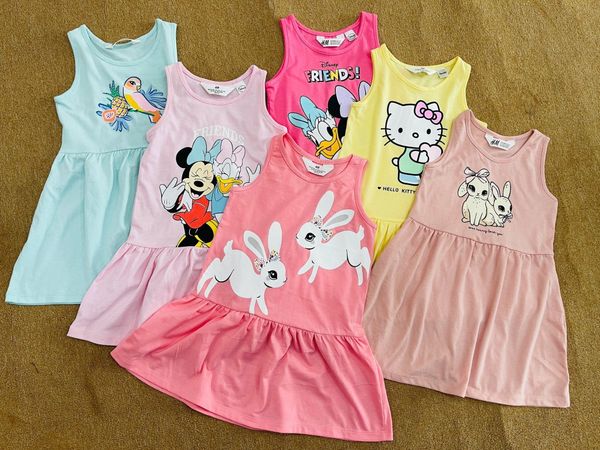 V00063 - Váy cotton sát nách nhiều màu BG size 2-10y