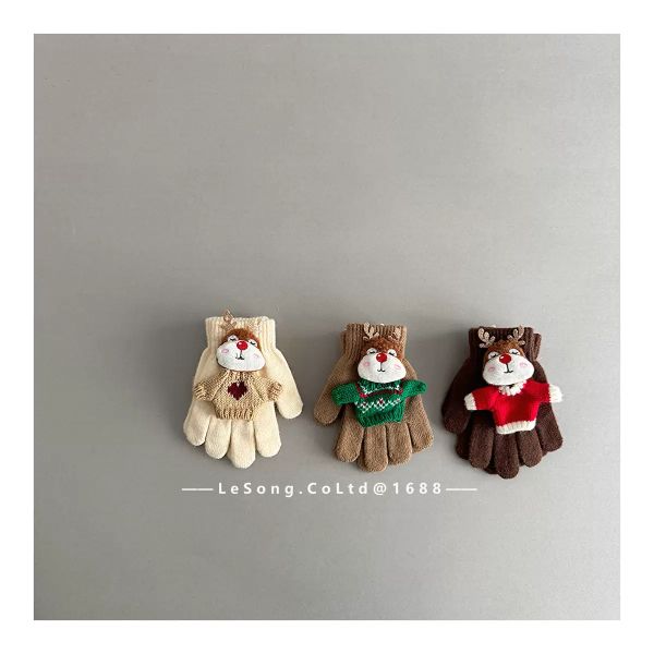 SH2512PK03 - Găng tay len chia ngón mùa đông cho bé size 1-5y, kích thước 14*10cm, NSX Lesong Yiwu Trading Co., LTd