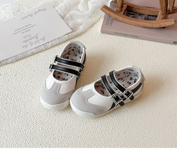 V1060 - Giày búp bê thể thao 2 quai nhiều màu cho bé size 22-31