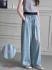 2604.21 - Quần jean giấy Nexxi dài ống suông thêu nơ bé gái size 6-10y