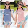 5563 - Bộ bơi rời cộc tay Yuke Dreamycolors Dream phối lưới 2 màu size L - 5XL