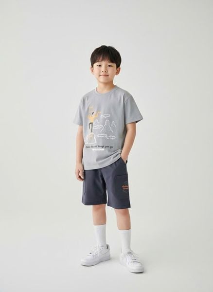 BM2602ST06 - Bộ Beemon cổ tròn vải Golf 3 màu cho bé size 120-170