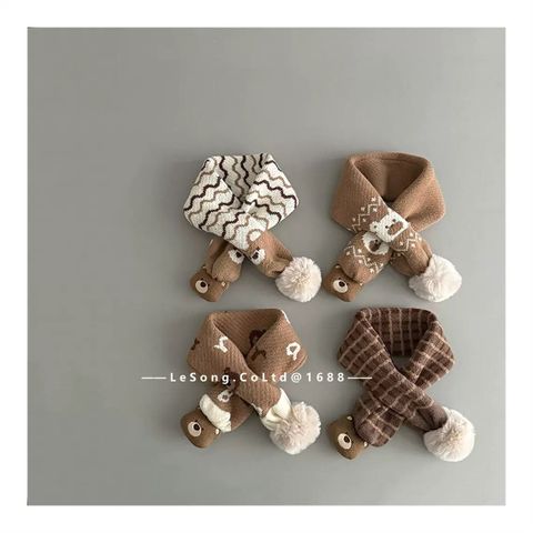 SH2512PK02 - Khăn len quàng cổ cho trẻ em vải cotton kích thước 60-80cm/80-100cm Yiwu Lesong