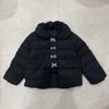 AK23 - Áo khoác phao Petitmain đính nơ siêu nhẹ 3 màu cho bé gái size 80-130