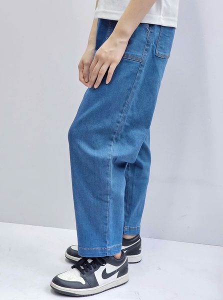 QBT16 - Quần jean dáng baggy BeeMon 2 màu xanh đậm / nhạt size 120 - 160