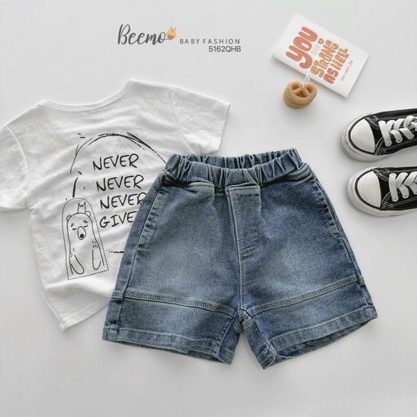 5162QHB - Quần jean Beemo đường viền gấu xanh size 80-130