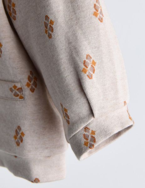 BBG24 - Áo khoác nỉ mỏng, quần short nỉ MM màu nâu tây cho bé size 90-120