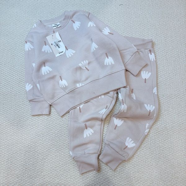 BBG21 - Bộ nỉ bông Minene nhiều màu cho bé size 2-6y