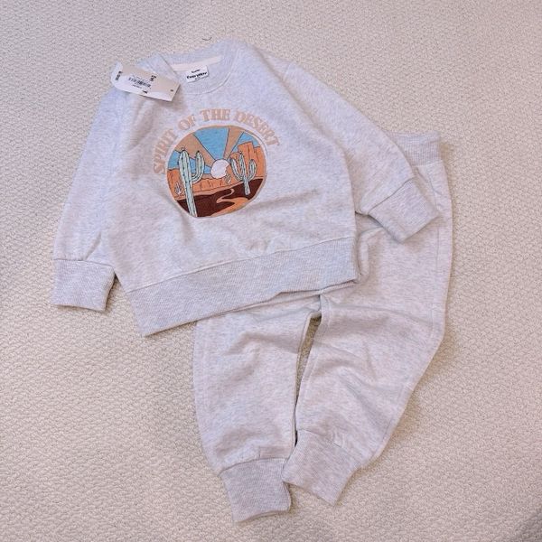 BBG21 - Bộ nỉ bông Minene nhiều màu cho bé size 2-6y