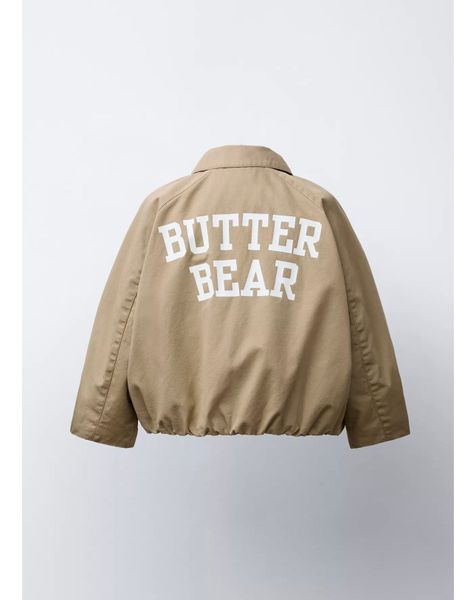AK54 - Áo khoác kaki chần bông màu nâu Butter cho bé size 1-6y