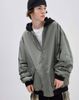 AKBT39 - Áo khoác phao bomber oversize phối mũ nỉ GGJJ dư xịn cho bé 2 màu đen/rêu size 6-14y