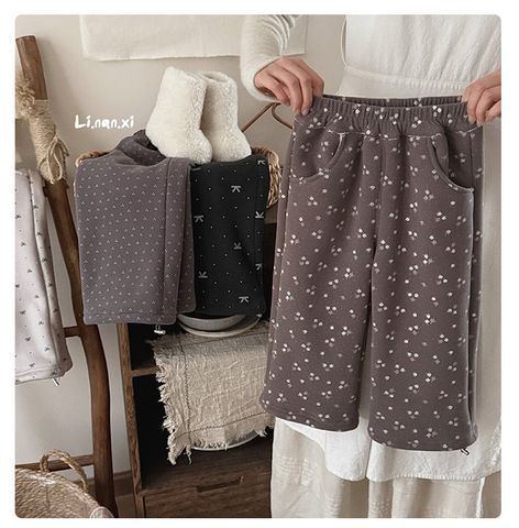 88351 - Quần nỉ lót nỉ đại hàn Linanxi nhiều màu cho bé size 90-140