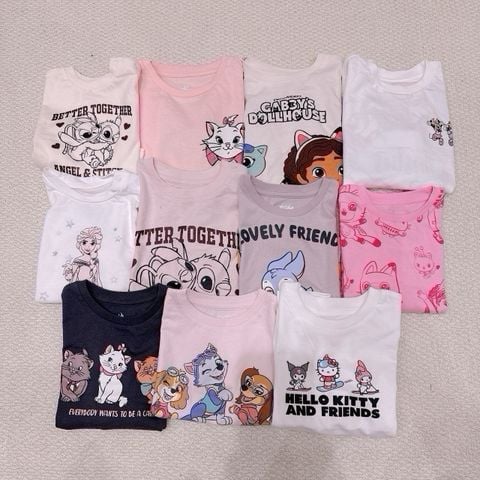 ABG13 - Áo cotton FOX nhiều mẫu cho bé gái size 1-5y